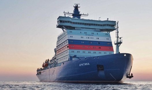 Tàu phá băng Arktika của Nga. Ảnh: AtomFlot