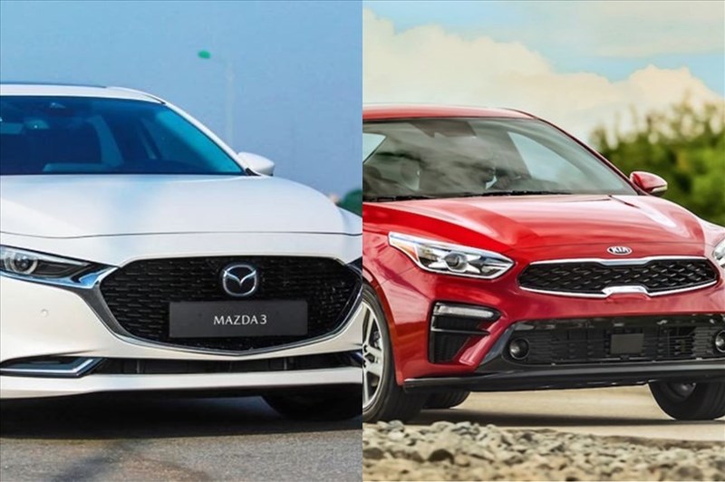Sedan hạng C hơn 600 triệu đồng: Chọn Mazda 3 hay Kia Cerato?