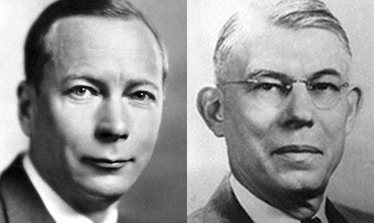 Hai nhà khoa học H.Dam và Edward A.Doisy. Ảnh tư liệu