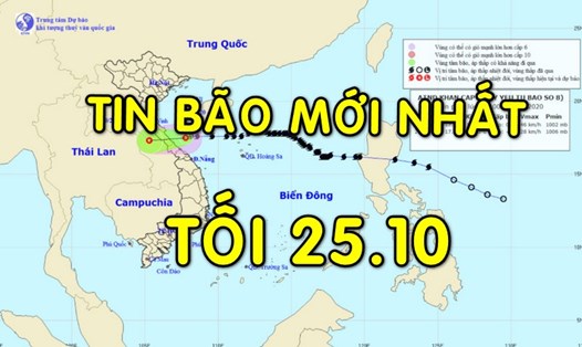 Tin bão mới nhất: Bão số 8 suy yếu, đổ bộ Hà Tĩnh đến Quảng Trị.