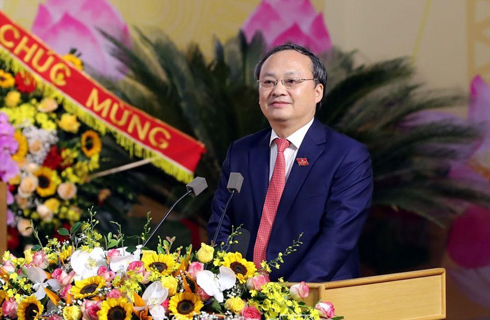 Ông Đỗ Tiến Sỹ tái đắc cử Bí thư Tỉnh ủy Hưng Yên nhiệm kỳ 2020-2025. Ảnh: Phương Châm - Lê Hiếu