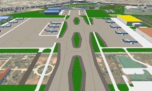 Đồ án quy hoạch sân đỗ máy bay và nhà ga T3 Tân Sơn Nhất. Nguồn ảnh: Bộ GTVT