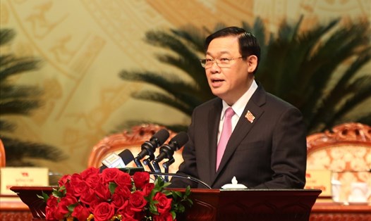 Thành ủy Hà Nội phân công nhiệm vụ Ủy viên Ban Thường vụ Thành ủy khóa XVII. Ảnh: Thanhuyhanoi