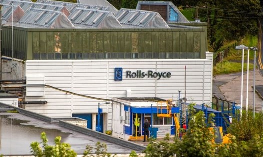Nhà máy của Rolls-Royce tại Barnoldswick ở Lancashire, Anh. Ảnh: Bloomberg.