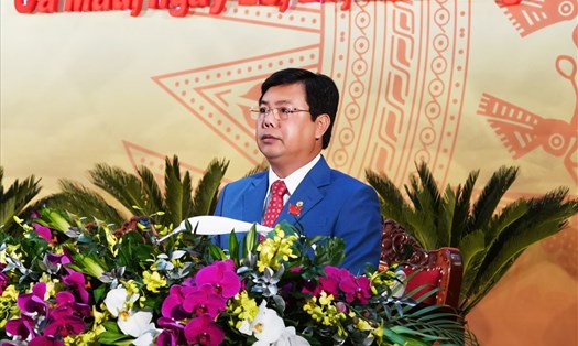Ông Nguyễn Tiến Hải, Bí thư Tỉnh ủy Cà Mau (ảnh BTC Đại hội cung cấp)
