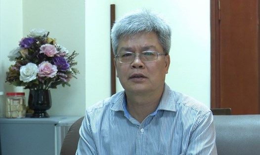 Viện trưởng Viện Khoa học Địa chất và Khoáng sản Việt Nam trả lời báo Lao Động. Ảnh: Tô Thế