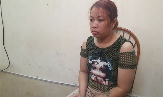 Đối tượng bắt cóc bé trai 2 tuổi ở Bắc Ninh - Nguyễn Thị Thu khi bị bắt giữ. Ảnh: Phạm Đông