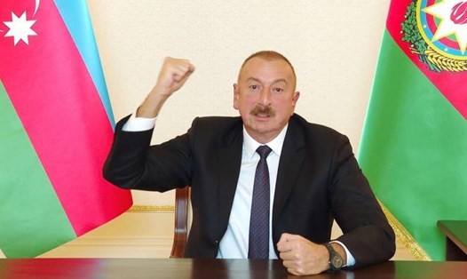 Tổng thống Azerbaijan Ilham Aliyev. Ảnh: Ahval