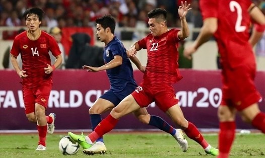 Lần gần nhất tuyển Việt Nam ra sân thi đấu là trận gặp Thái Lan hôm 19.11.2019, tại vòng loại World Cup 2022. Ảnh: M.T.