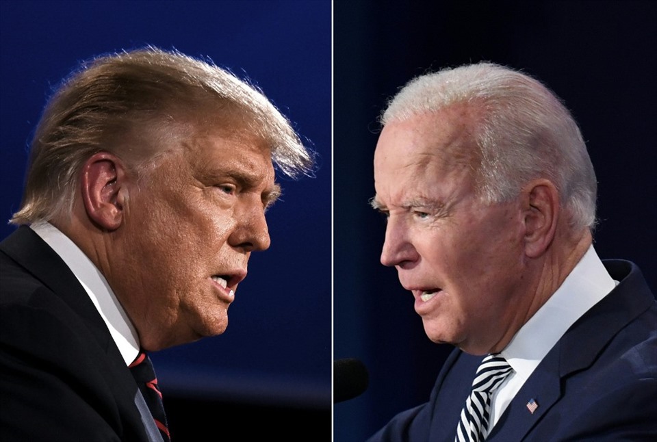 Thăm dò bầu cử Mỹ mới nhất cho thấy ông Biden dẫn trước Tổng thống Trump 16 điểm. Ảnh: AFP.