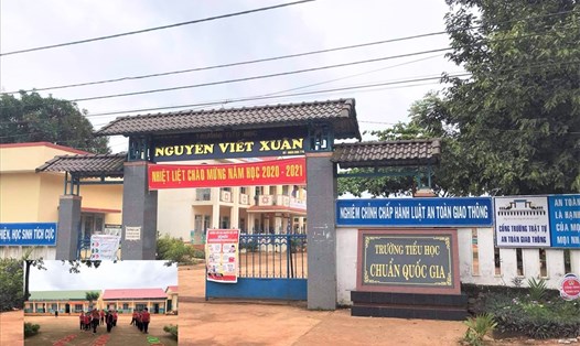 Một góc trường tiểu học Nguyễn Viết Xuân (xã Thuận Hạnh, huyện Đắk Song, tỉnh Đắk Nông). Ảnh Bảo Trung