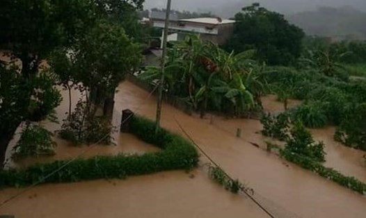 Mưa lớn, nhiều vùng bị ngập lụt, Đà Nẵng cho học sinh toàn thành phố nghỉ học từ trưa 8.10. Ảnh: T.C