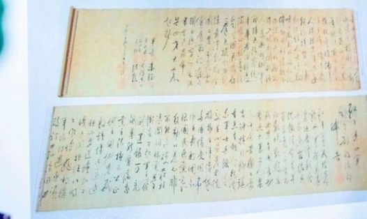 Bức thư pháp của ông Mao Trạch Đông viết tay. Ảnh: Getty