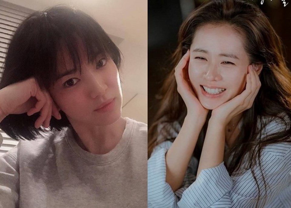 Mặt mộc tươi trẻ và rạng rỡ của Son Ye Jin, Song Hye Kyo. Ảnh chụp màn hình. Mặt mộc tươi trẻ và rạng rỡ của Son Ye Jin, Song Hye Kyo. Ảnh chụp màn hình.
