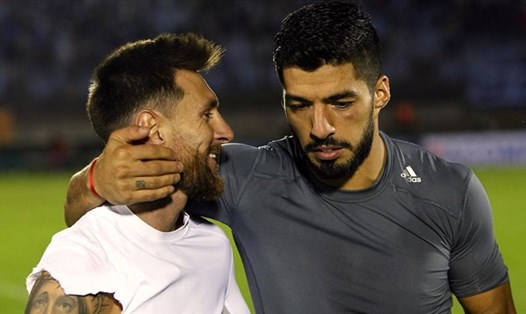 Lionel Messi và Luis Suarez không chỉ là đồng đội mà còn rất thân nhau. Ảnh: Getty Images