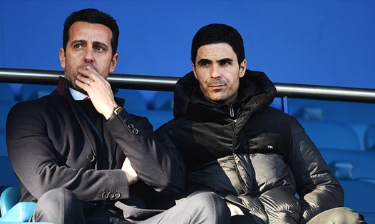 Giám đốc thể thao Edu (trái) và huấn luyện viên Mikel Arteta vẫn muốn mua thêm cầu thủ để Arsenal có thể cạnh tranh với các đối thủ mạnh. Ảnh: Getty Images