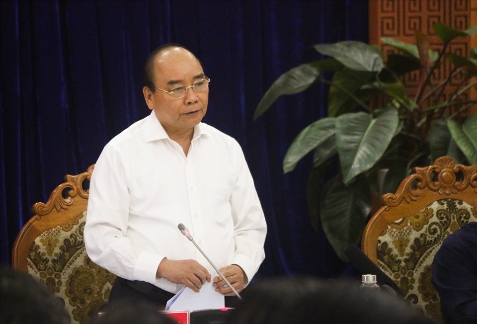 Thủ tướng Nguyễn Xuân Phúc phát biểu khai mạc hội nghị. Ảnh: Thanh Chung