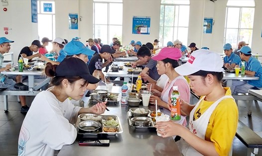 Công ty TNHH KHKT Texhong Ngân Hà (KCN Cảng biển Hải Hà, tỉnh Quảng Ninh) luôn quan tâm chăm lo đời sống CNLĐ, nhất là lao động nữ. Ảnh: Thanh Hằng