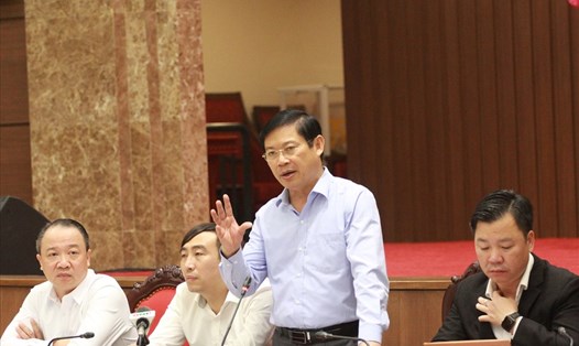 Hội nghị giao ban báo chí do Ban Tuyên giáo Thành uỷ Hà Nội tổ chức chiều 10.11. Ảnh: Phạm Đông