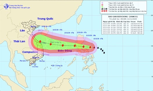 Tin bão mới nhất: Bão Vamco chuẩn bị càn quét Philippines, giật cấp 15.