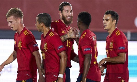 Sergio Ramos hướng đến kỷ lục mới về số trận khoác áo đội tuyển quốc gia. Ảnh: AFP