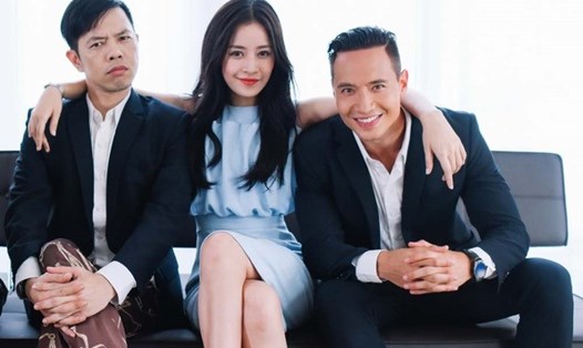 3 diễn viên của phim Vệ sĩ Sài Gòn (từ trái qua): Thái Hòa, Chi Pu, Kim Lý.