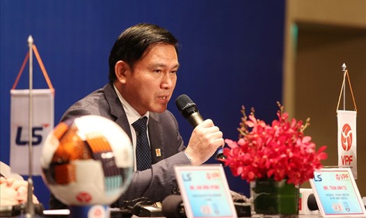 Chủ tịch VPF Trần Anh Tú. Ảnh: Hải Đăng
