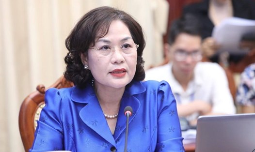 Bà Nguyễn Thị Hồng trở thành nữ Thống đốc Ngân hàng Nhà nước Việt Nam đầu tiên. Ảnh TTXVN