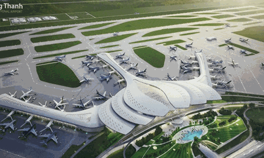 Dự án sân bay quốc tế Long Thành giai đoạn đầu có tổng mức đầu tư cả trăm nghìn tỉ đồng. Ảnh: ACV