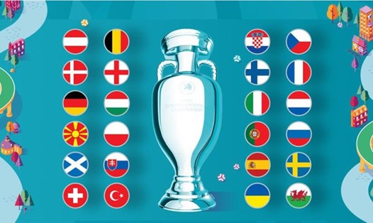 24 đội tuyển tham dự Euro 2020 đã được xác định. Ảnh: UEFA