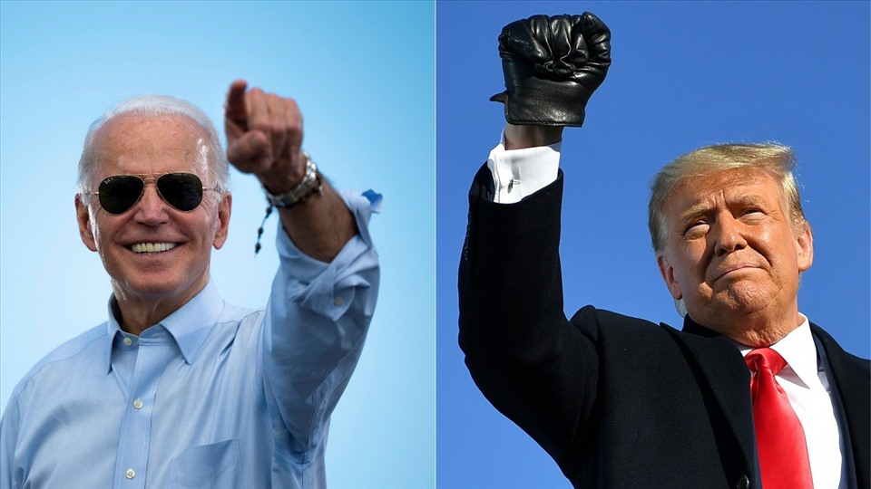 Ông Donald Trump và Joe Biden. Ảnh: AFP