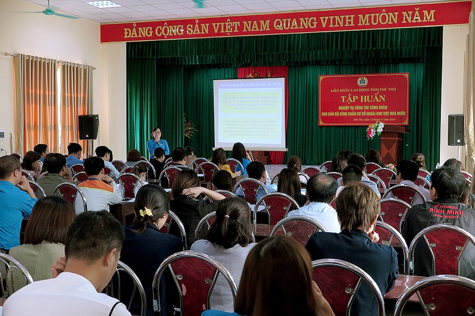 Toàn cảnh hội nghị tập huấn. Ảnh: Hoàng Tuấn.
