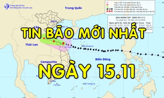 Tin bão mới nhất: Bão số 13 Vamco càn quét Hà Tĩnh đến Huế, giật cấp 12.