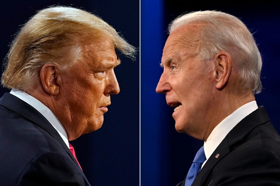 Ông Donald Trump lần đầu nói ông Joe Biden “thắng cử”. Ảnh: AFP