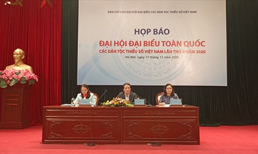Họp báo Đại hội Đại biểu toàn quốc các dân tộc thiểu số Việt Nam lần thứ II năm 2020.