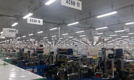 Một phân xưởng của nhà máy sản xuất dây điện của một công ty 100% vốn Nhật Bản tại KCN Đông Mai, tỉnh Quảng Ninh. Ảnh: Nguyễn Hùng