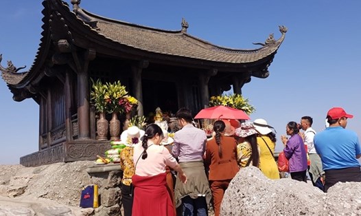 Chùa Đồng trên đỉnh non thiêng Yên Tử. Ảnh: Nguyễn Hùng