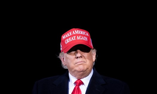 Tổng thống Mỹ Donald Trump trong cuộc vận động tranh cử ở sân bay khu vực Hickory ở Hickory, Bắc Carolina hôm 1.11. Ảnh: AFP.
