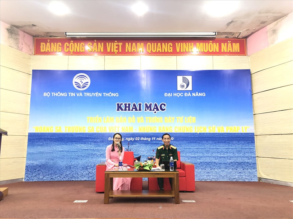 Triển lãm “Hoàng Sa, Trường Sa của Việt Nam” tại Đà Nẵng. Ảnh: Nguyễn Hồng