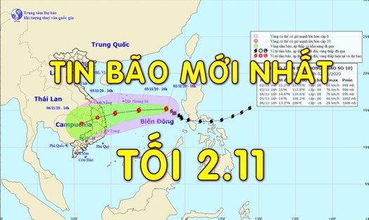 Tin bão mới nhất: Bão số 10 tăng cấp, cách Hoàng Sa 260km trong 24h tới.