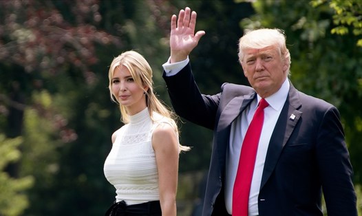 Tổng thống Donald Trump và con gái Ivanka Trump. Ảnh: AFP.