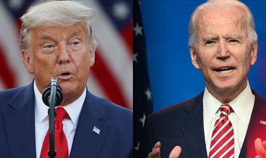 Tổng thống Mỹ Donald Trump và ứng viên Joe Biden. Ảnh: AFP.