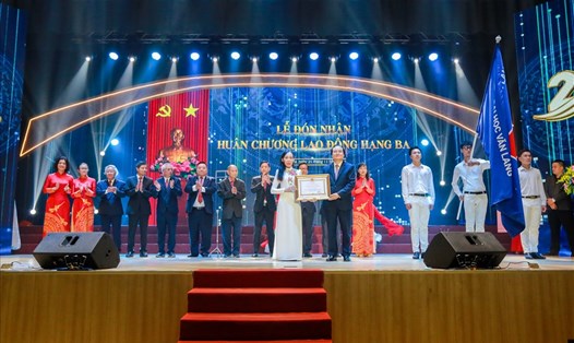 Đại học Văn Lang tổ chức Lễ kỷ niệm 25 thành lập. Ảnh: Nhà trường cung cấp