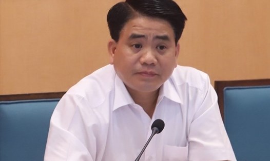 Cựu Chủ tịch UBND TP Hà Nội - ông Nguyễn Đức Chung (trước khi bị bắt tạm giam). Ảnh: LĐO.