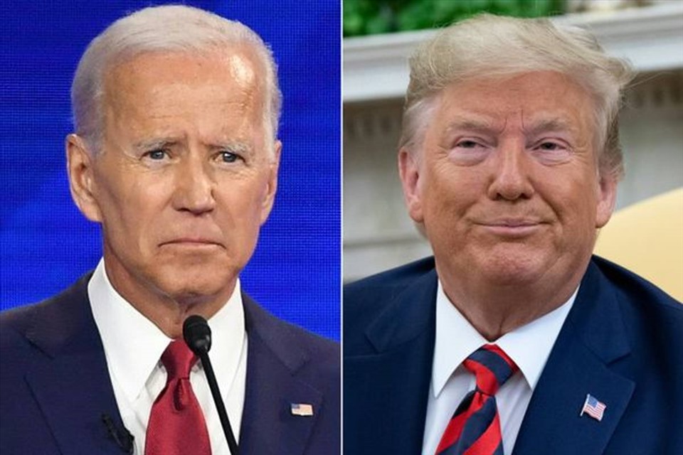 Ông Donald Trump và Joe Biden. Ảnh: AFP
