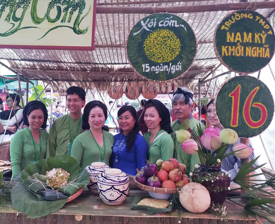 Một gian hàng trong hội thi. Ảnh Công đoàn ngành giáo dục TPHCM