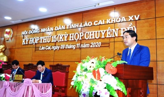 Ông Trịnh Xuân Trường, Phó Chủ tịch UBND tỉnh được bầu giữ chức Chủ tịch UBND tỉnh Lào Cai, nhiệm kỳ 2016-2021. Ảnh: Quốc Hồng