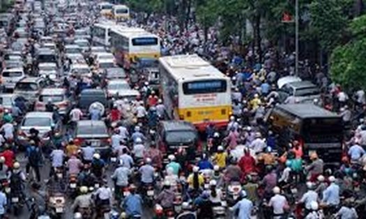 Ùn tắc giao thông tại Hà Nội. Ảnh GT