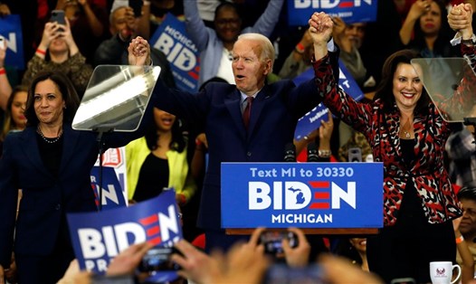 Ông Joe Biden giành chiến thắng ở bang Michigan. Ảnh: AFP