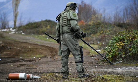 Đặc công Nga làm việc tại Nagorno-Karabakh. Ảnh: Sputnik